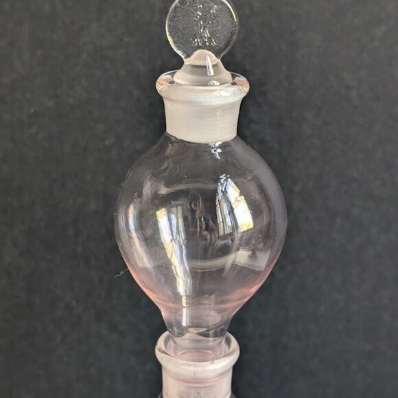 Antique Clear Glass Stacking Apothecary Bottle Decanter Pharmacy Show Globe 12" - Picture 2 of 10